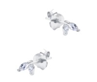Gorgeous CZ Stone Silver Stud Earring STS-6272